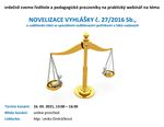 Novelizace Vyhlášky č. 27/2016 Sb.