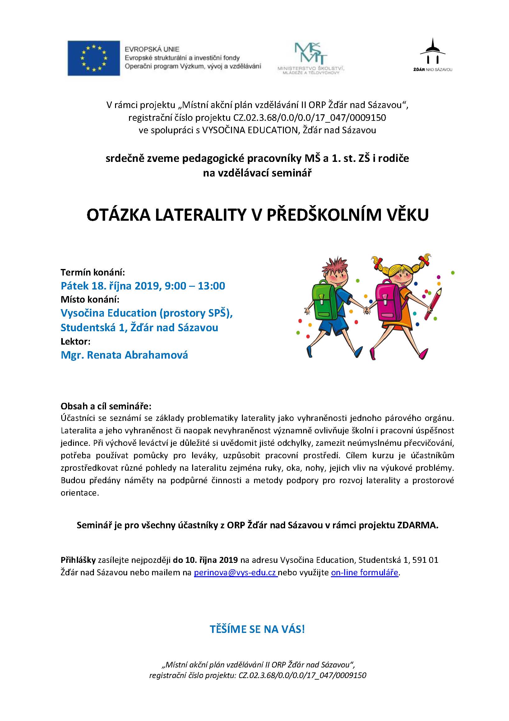 Otázka laterality v předškolním věku“