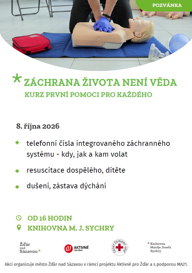 Záchrana života není věda - Kurz první pomoci pro každého