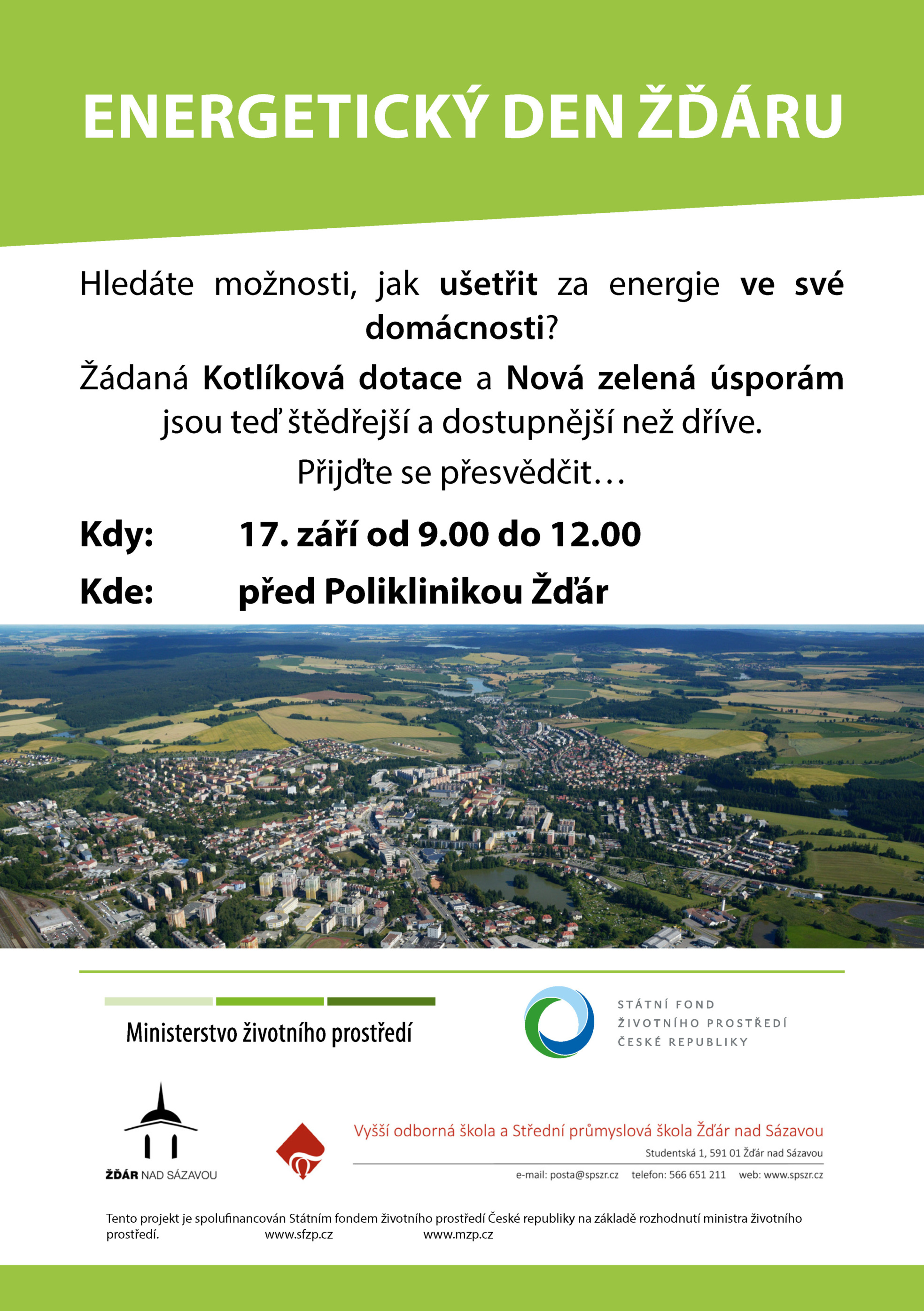 Energetický den Žďáru - plakát