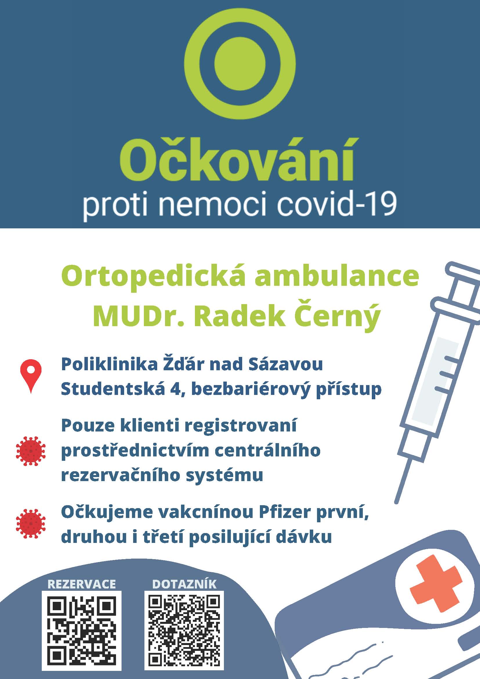 Očkovací centrum ve Žďáře
