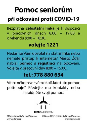 Pomoc s očkováním seniorům