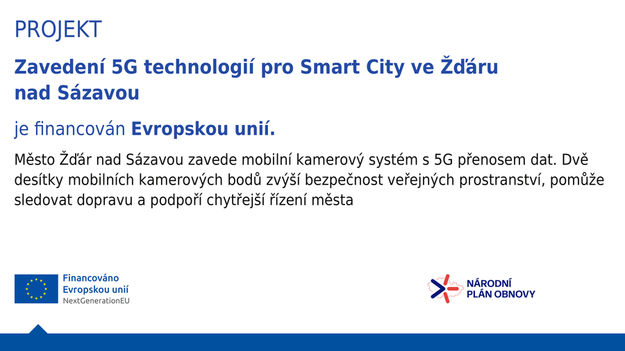 Zavedení 5G technologií pro Smart City ve Žďáře nad Sázavou