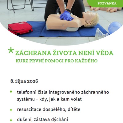 Záchrana života není věda - Kurz první pomoci pro každého