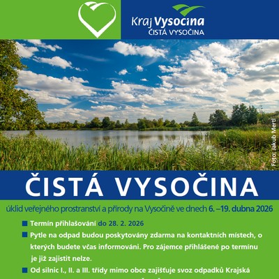 Čistá Vysočina 2026