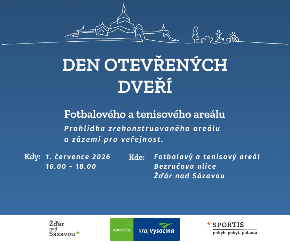 Den otevřených dveří fotbalového a tenisového areálu
