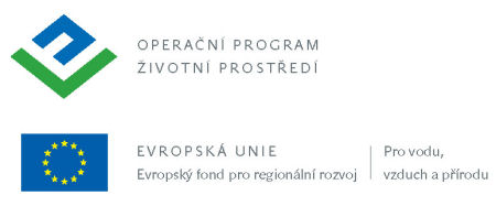 Banner: OPERAČNÍ PROGRAM ŽIVOTNÍ PROSTŘEDÍ | EVROPSKÁ UNIE - Evropský fond pro regionální rozvoj | Pro vodu, vzduch a přírodu
